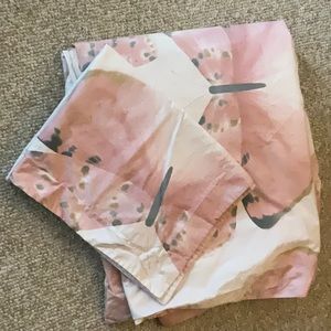 Pottery Barn Kids Organic Marigold Butterfly Twin Duvet Cover and Standard Sham